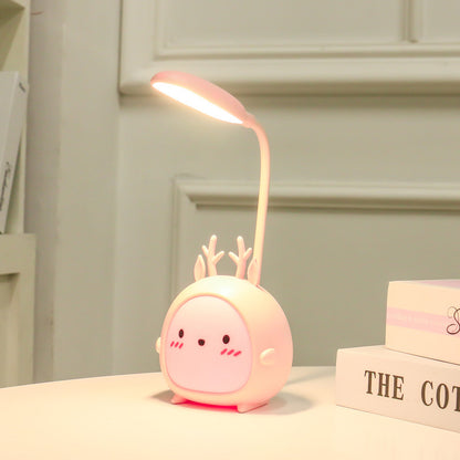 Rechargeable USB desk lamp for study and bedside use
